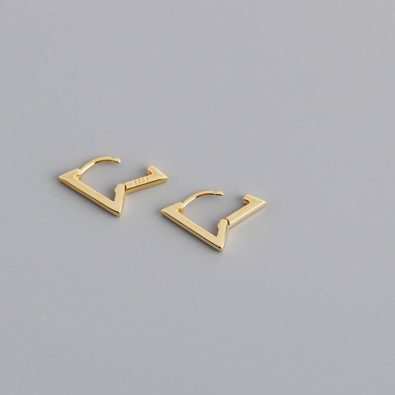 Triangle s925 sterling silver earrings