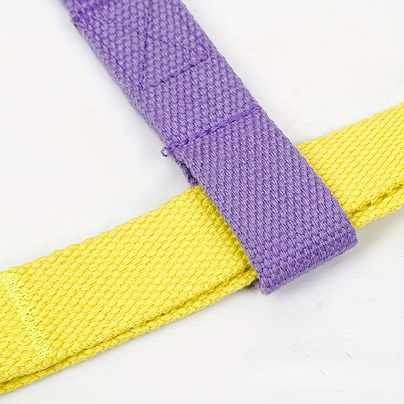 Rainbow Colorblock Pet Harness Set Anti-Escape Vest Type Dog Harness Chest Leash Cotton Designer Puppy Dog Harness Set