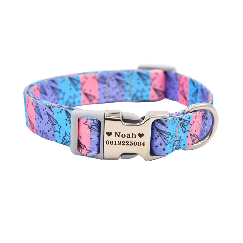 Fashion Colorful Personalized Pet Dog Tag Collar Custom Engraved Nameplate ID Anti-Lost
