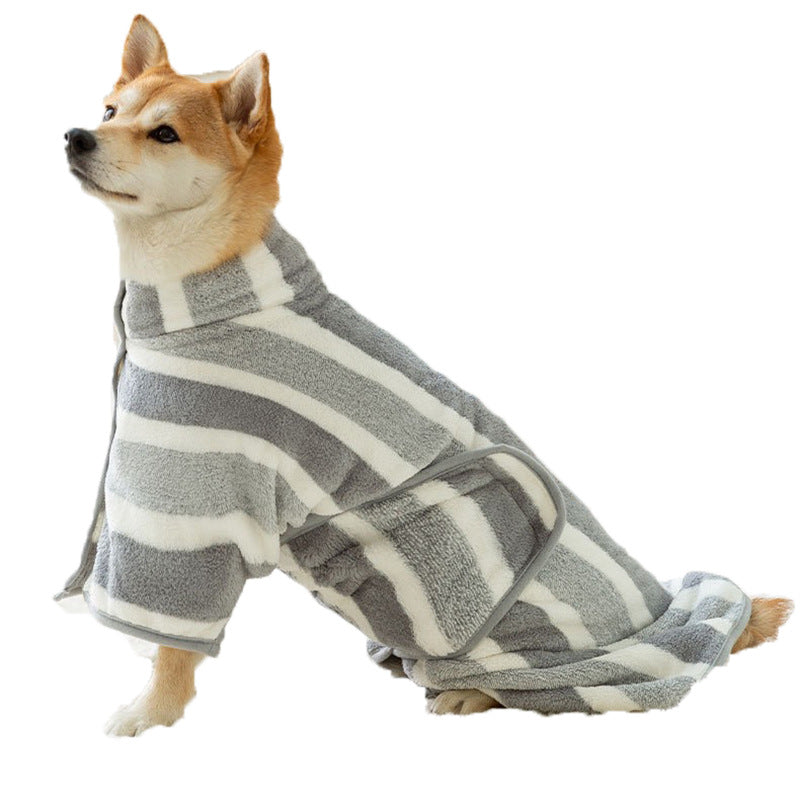 Pet Bath Robes Dog Clothes Cat Bathing Towels Pet Apparel