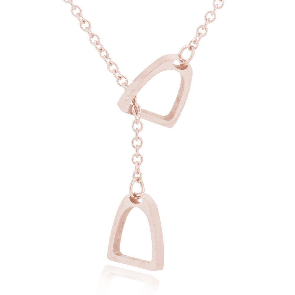 Korean Fashion Necklace Personality Heart Lock Necklace Lady Necklace