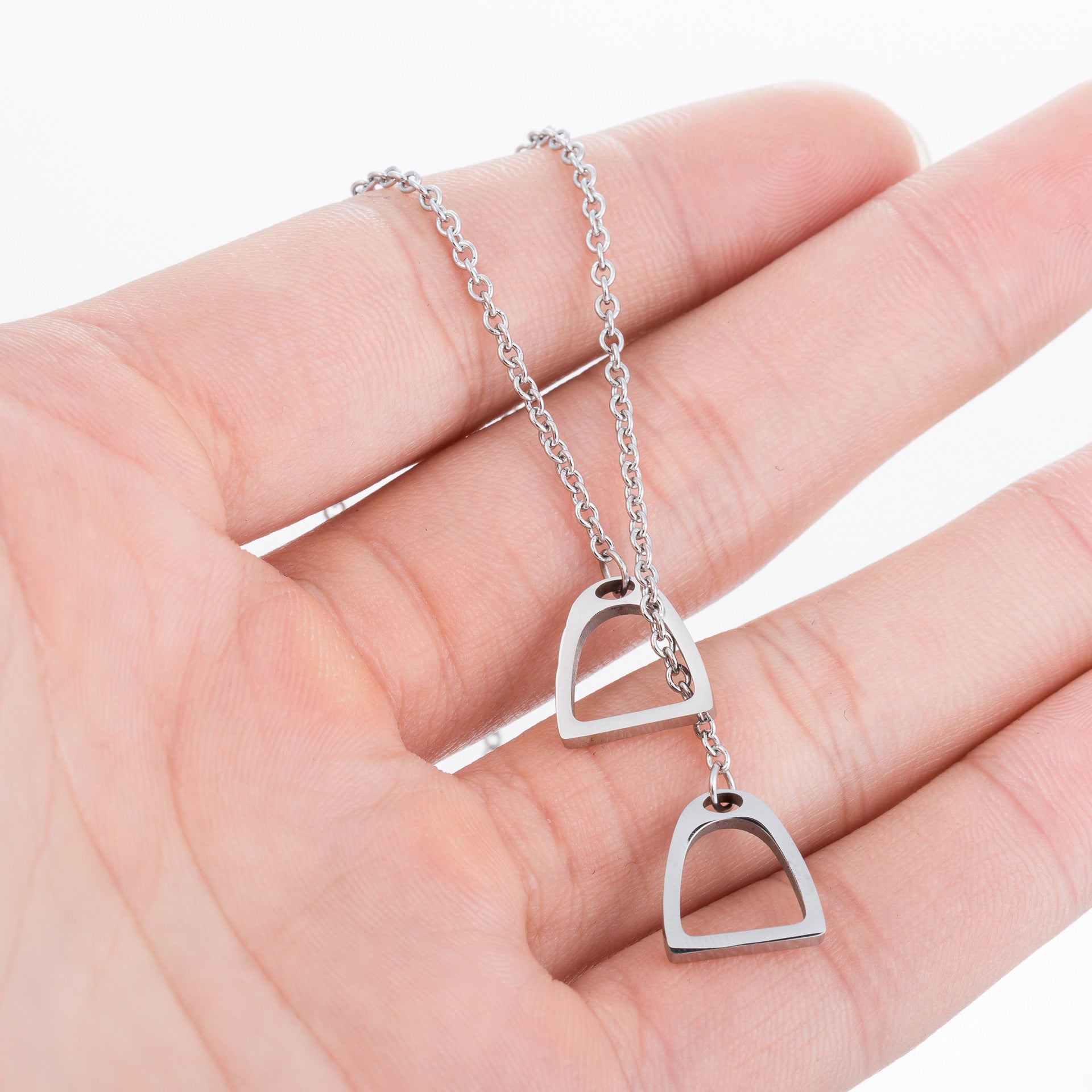 Korean Fashion Necklace Personality Heart Lock Necklace Lady Necklace