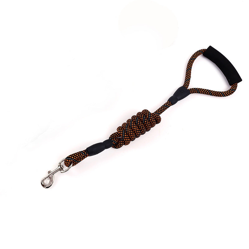 Golden dog traction rope
