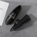 Small Leather Shoes For Women British Women's Shoes Slip-on
