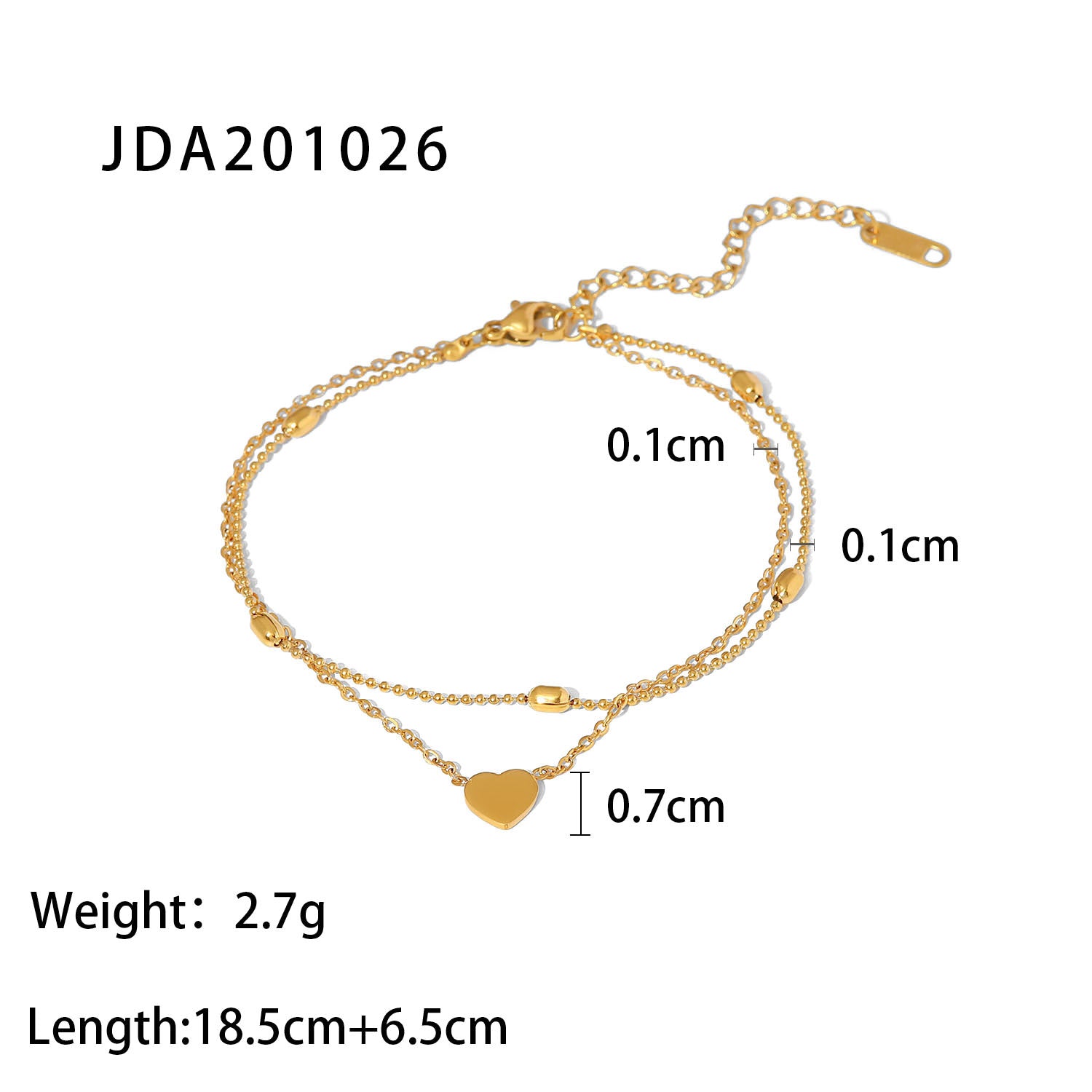 Fashion Stainless Steel Anklets Ornament