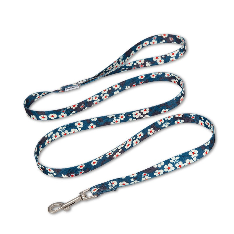 Pet Cat And Dog Floral Hand Holding Rope Pull-resistant